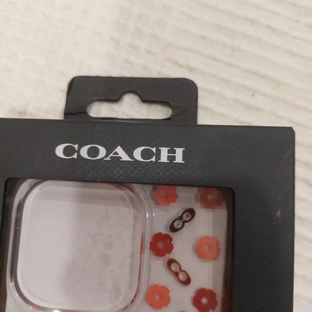 COACH iPhone 15 PRO Phone Case Compatible with MagSafe in Tea Rose